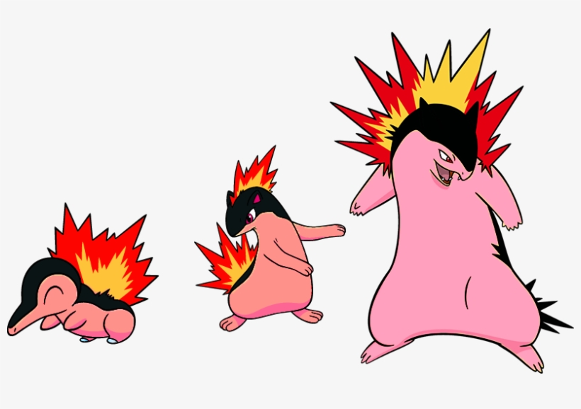 Alternate Shinies Cyndaquil Quilava And By High - Cyndaquil Quilava And Typhlosion, transparent png #1851696