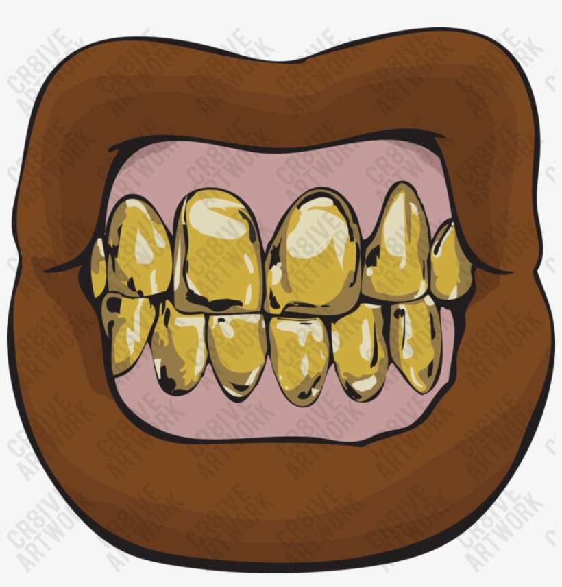 Teeth Grill Png Clip Art Library Download - Lips With Grills Png, transparent png #1851757