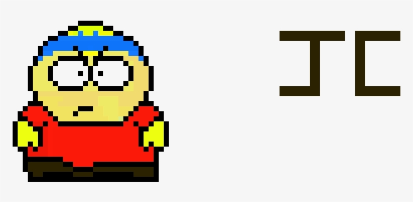 Cartman - Minecraft Pixel Art South Park, transparent png #1851923