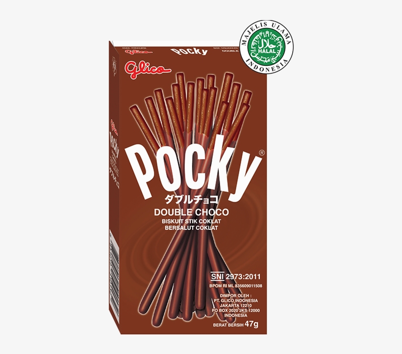 Pocky Double Chocolate - Glico Pocky Double Choco, transparent png #1851947