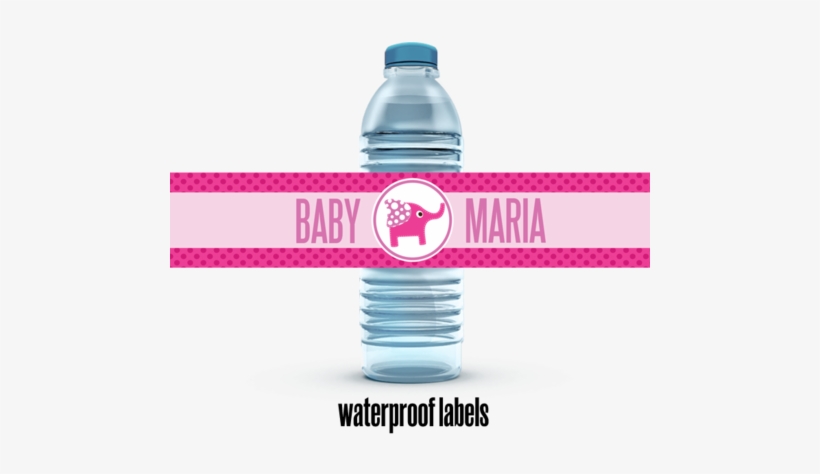 Cute Baby Elephant Girl - Twinkle Twinkle Little Star Water Bottle Labels, transparent png #1852045