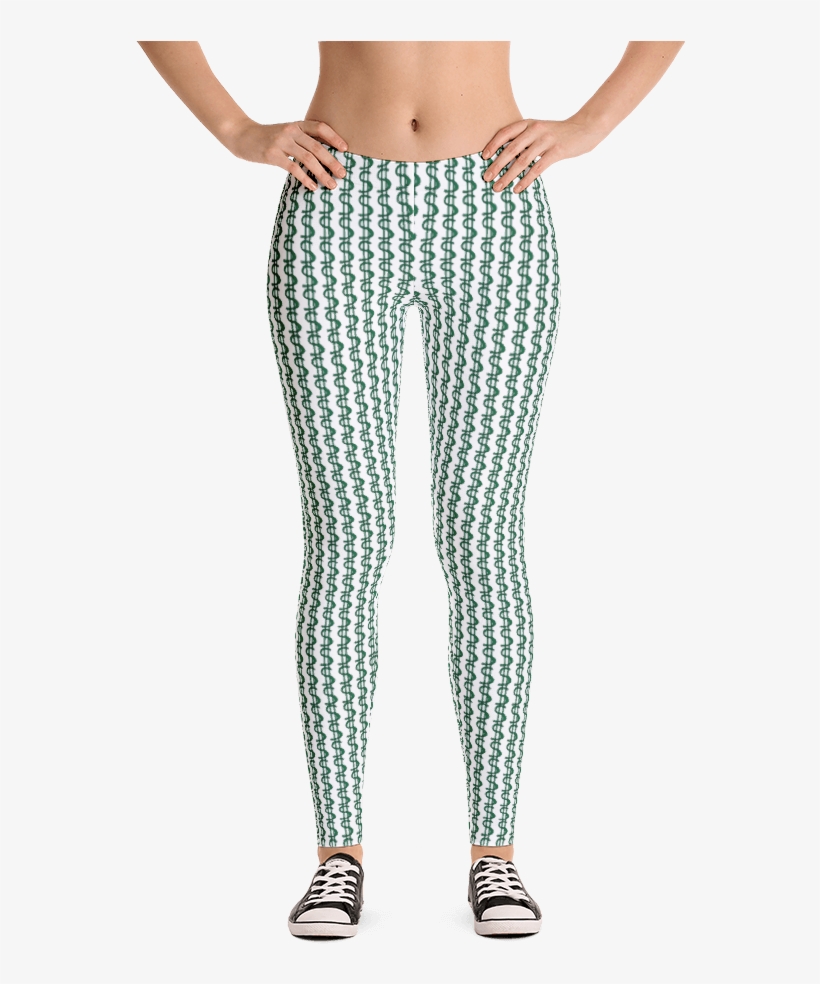 Image Of Work It Dollar Sign Leggings - Happy Double Hooded Pied Frenchie Capri Leggings, transparent png #1852142