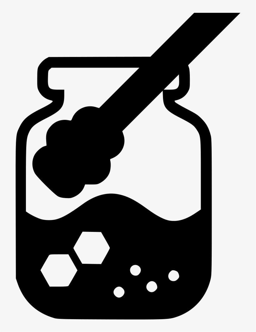 Honey Jar - - Honey, transparent png #1852165