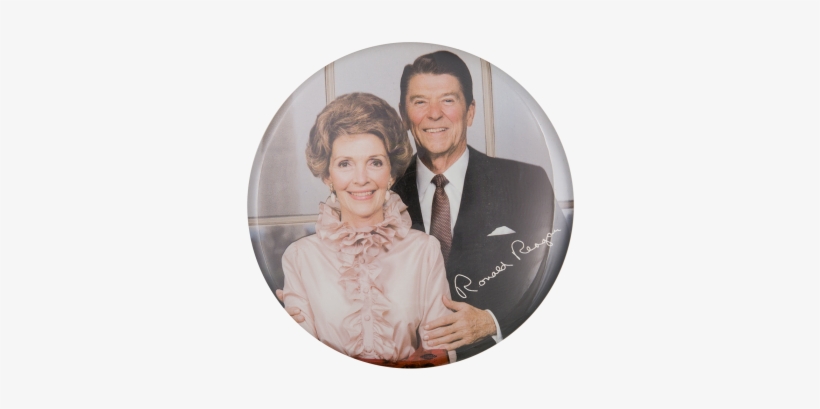 Nancy And Ronald Reagan Color Portrait - Ronald And Nancy Reagan, transparent png #1852432