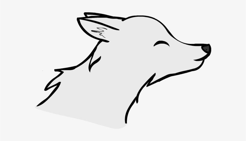 Pretty Anime Wolf Drawing In - Anime Easy Drawing Whole, transparent png #1852435