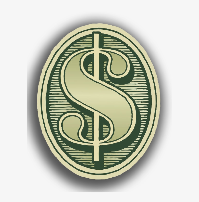 Dollar Sign Engraving - Money, transparent png #1852475