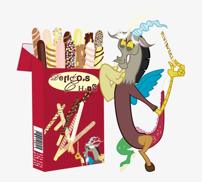 Stargazeschrecken1, Discord, Food, Pocky, Safe, Simple - My Little Pony: Friendship Is Magic, transparent png #1852497