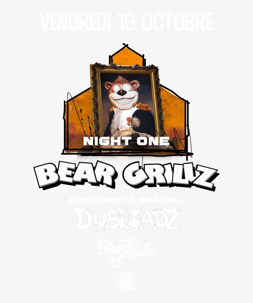 Bear Grillz Dubloadz Blunts & Blondes Ronin - Bear Grillz, transparent png #1852526