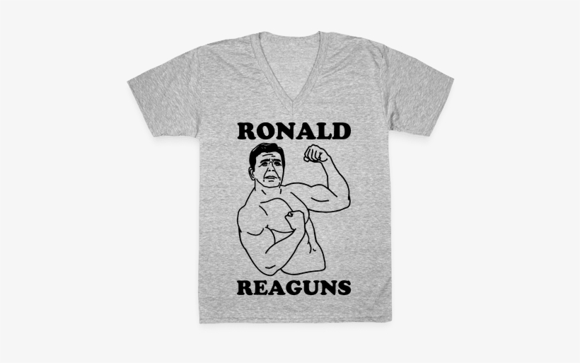 Ronald Reaguns V-neck Tee Shirt - T Shirt Design For Baking, transparent png #1852552