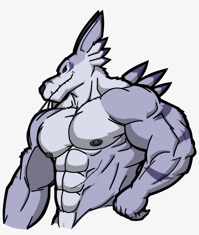 Pocky Day - Weregarurumon Muscle, transparent png #1852594