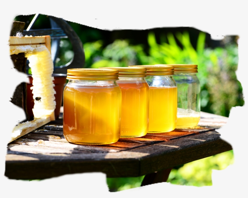 Honey In Jars - Bee Health: Background, Issues, And The Role, transparent png #1852757