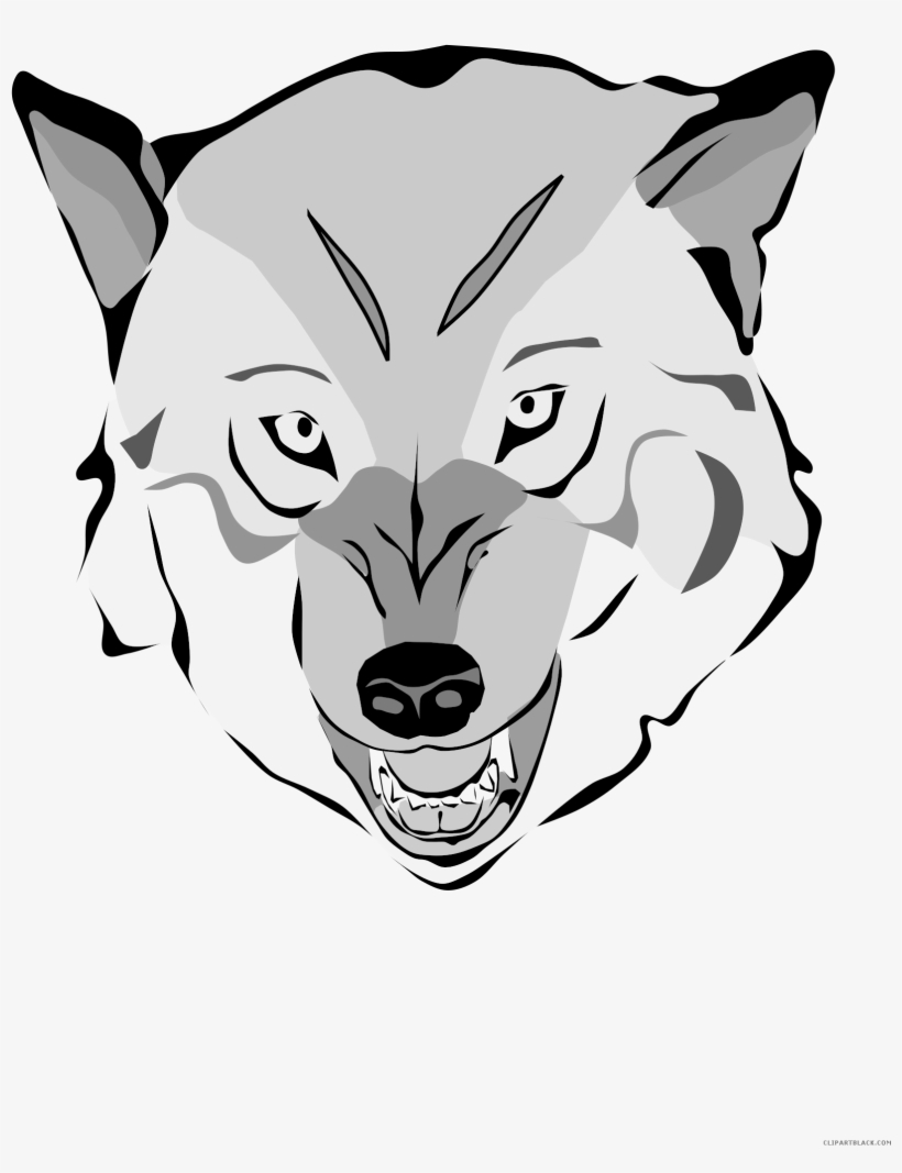 Face Illustration Of Vectors Search Music Animal - Scary Wolf Shower Curtain, transparent png #1852874