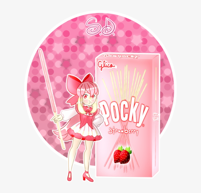 Strawberry By Vocaloid Mirai Pinterest Characters - Pocky, transparent png #1853017