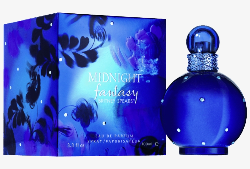 Britney Spears 100ml Midnight Fantasy Edp Spray - Britney Spears Fantasy Midnight Eau De Parfum 100 Ml, transparent png #1853088