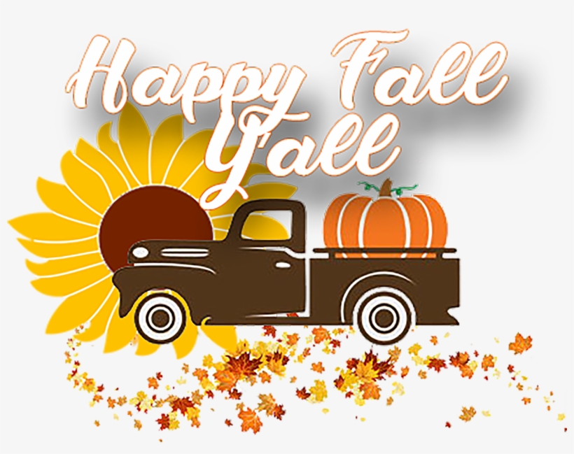 Happy Fall Y'all Truck Tee, transparent png #1853353