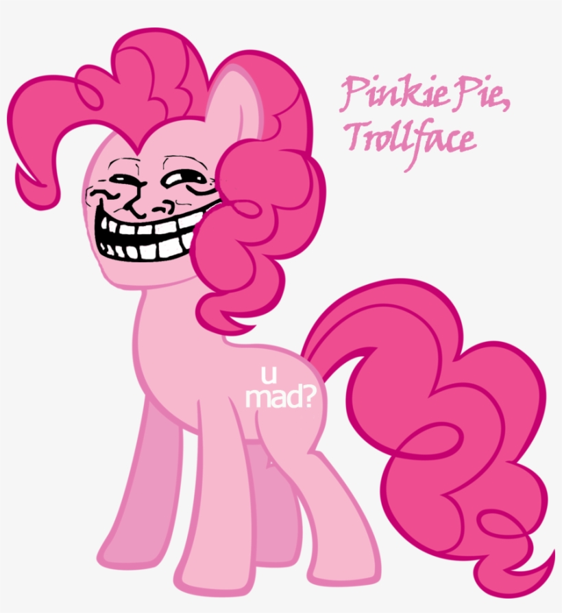 Pinkie Pie Troll Face Remade By Observ - Troll Face Pinkie Pie, transparent png #1853437