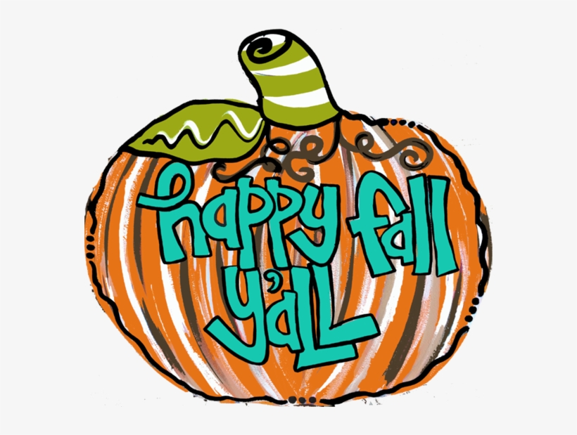Happy Fall Yall Pumpkin - Autumn, transparent png #1853699