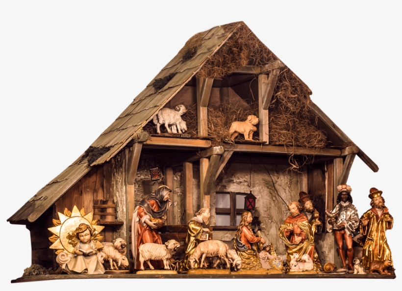 Christmas Nativity Scene Christmas Crib Png File Free