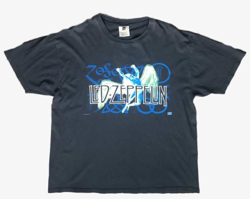 1995 Led Zeppelin Swan Song Logo T-shirt, transparent png #1854064