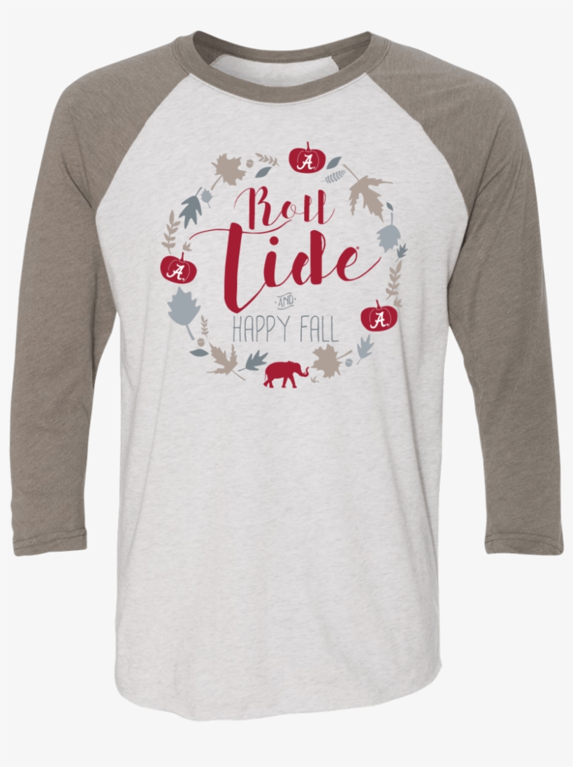 Happy Fall Raglan - Shirt, transparent png #1854316