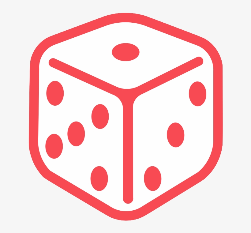Red Dice Icon - Circle, transparent png #1854405