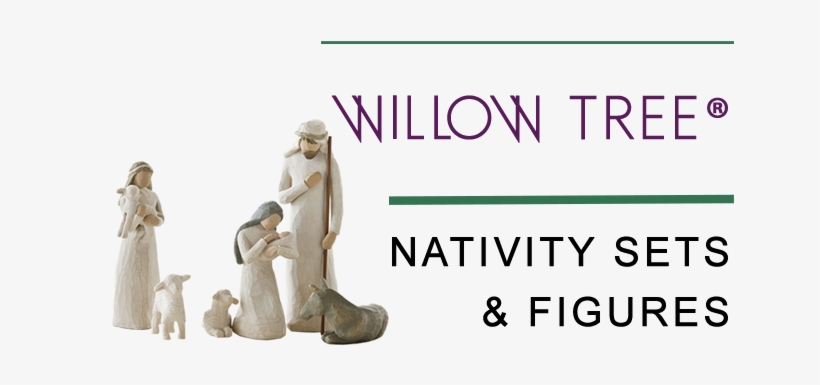 Nativity Sets And Figures - Demdaco Willow Tree Nativity 6 Piece Figurine Set, transparent png #1854452