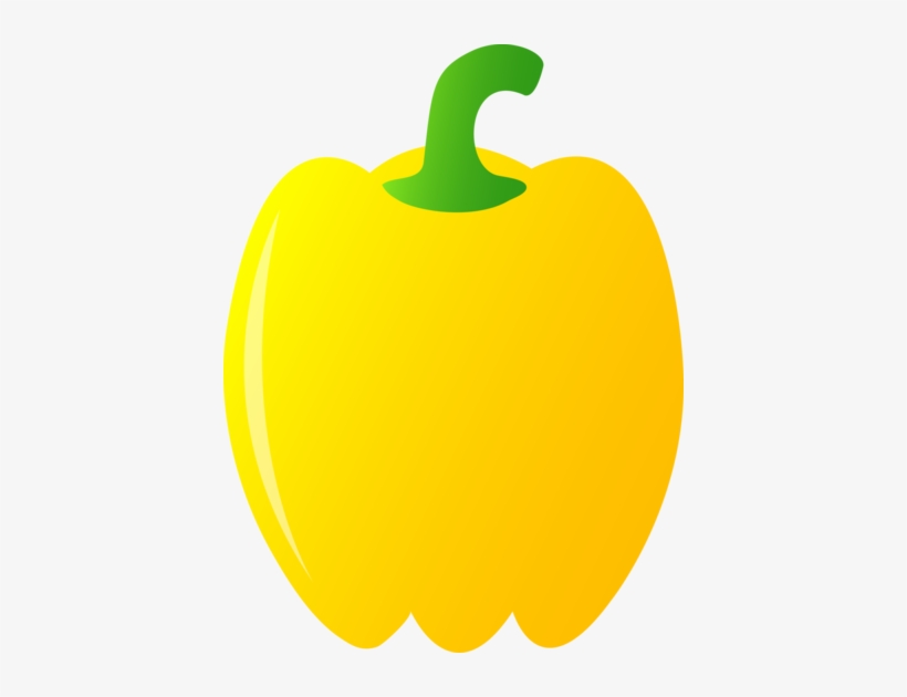 Yellow Free Clip Art - Yellow Bell Pepper Clipart, transparent png #1854905