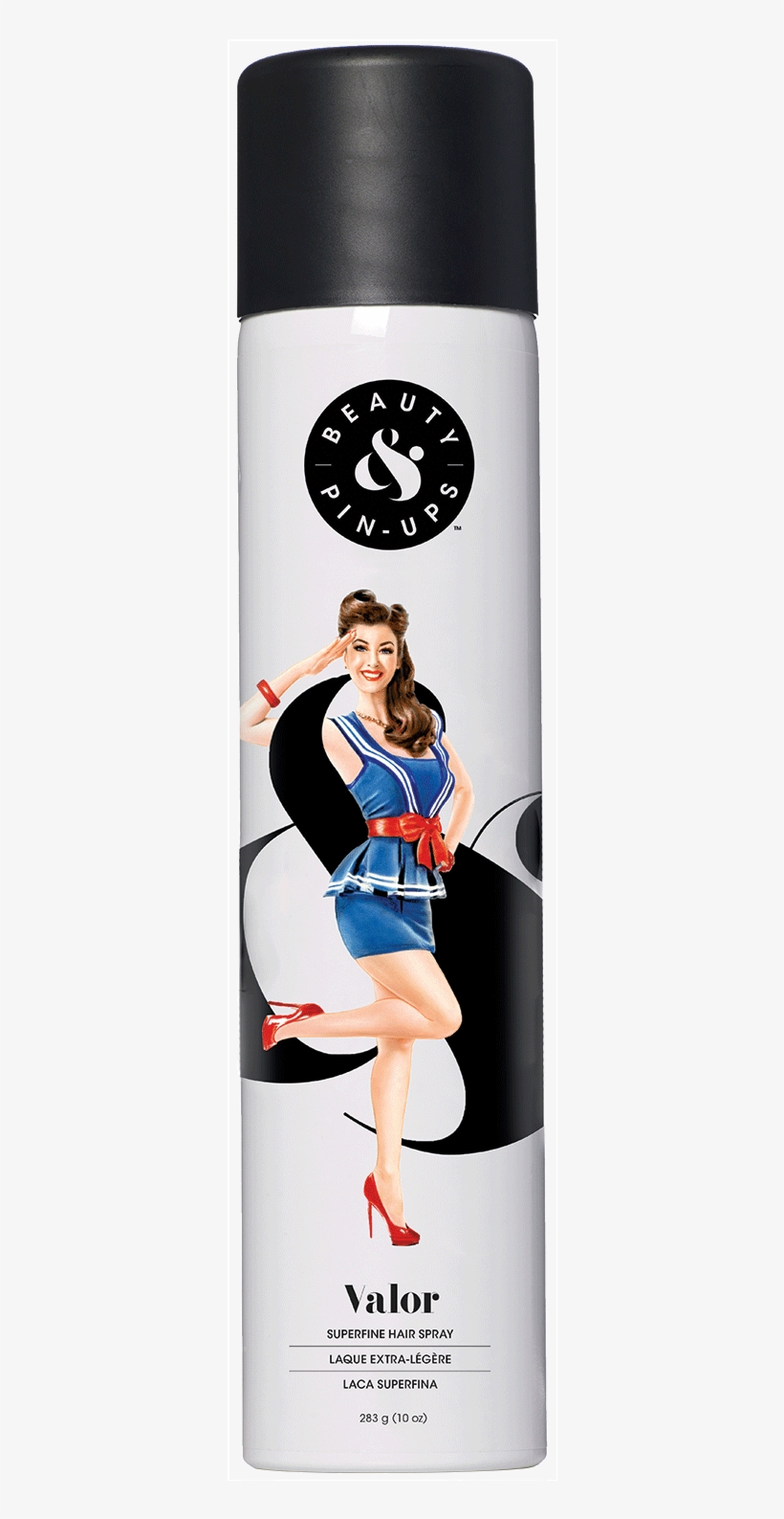 Valor Superfine Hairspray - Beauty & Pin-ups Fierce - Firm Hold Finishing Spray, transparent png #1855210