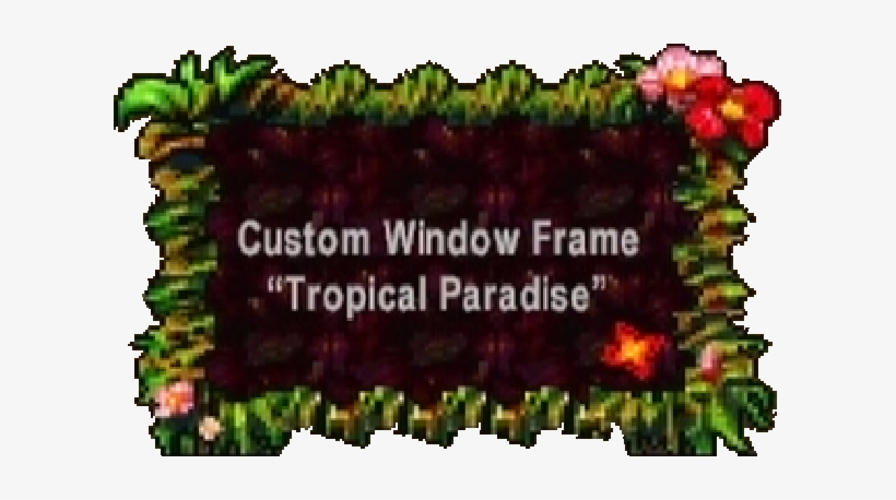 Woodsy-type Brown Background With A Very Tropical Border, - Tree, transparent png #1855535