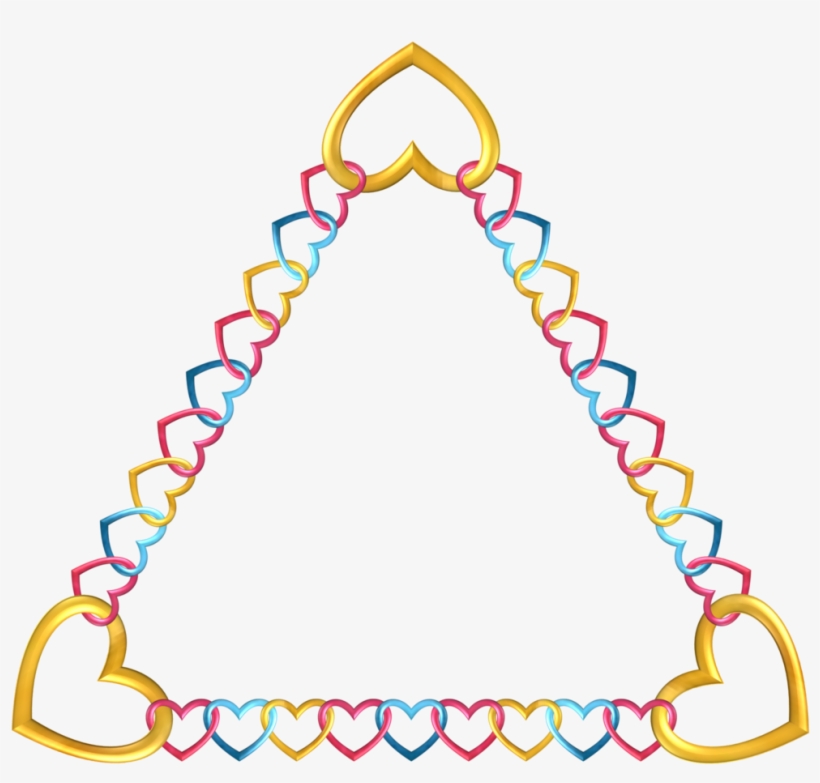 Tropical Border Frame Clipart - Triangle Transparent Frame Png, transparent png #1855641