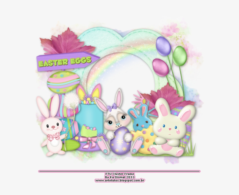 Art E Tutos - Easter Egg Cluster Frames, transparent png #1856067