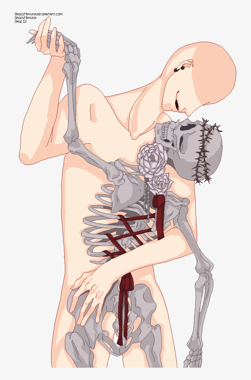 Dancing With A Skeleton - Skeleton Bases, transparent png #1856100