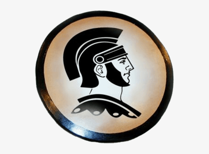 Wooden Spartan Warrior Shield - Ancient Greece Clipart, transparent png #1856311
