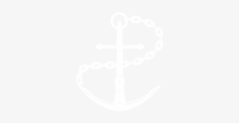 Emc Seafood & Raw Bar - Anchor Logo White, transparent png #1856398
