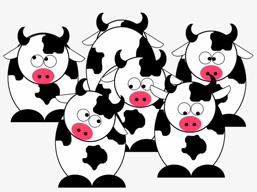 19 Cow Vector Transparent Png Huge Freebie Download - Herd Of Cows Cartoon, transparent png #1856589