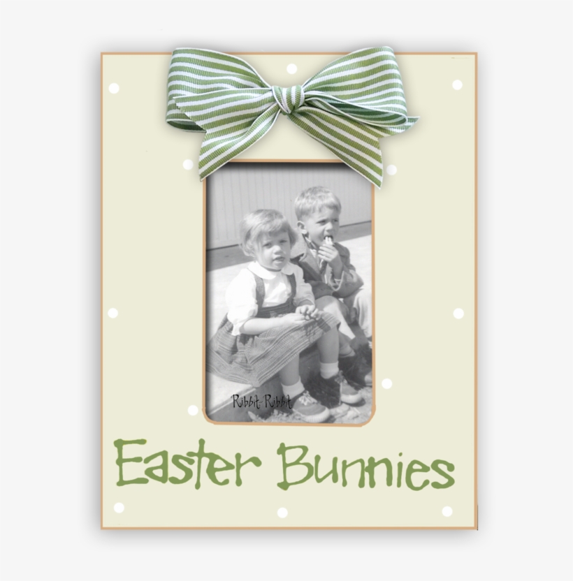 Easter Bunnies Leaf - Twins Picture Frame In Bark, transparent png #1856944