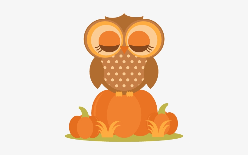 Cute Pumpkin Clipart - Fall Pumpkin Owl Clipart, transparent png #1856947