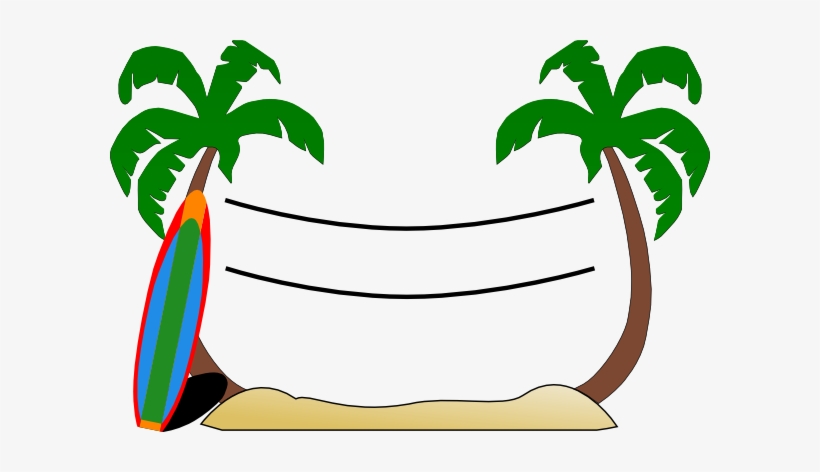 Volleyball Clipart Border - Palm Trees Svg Free, transparent png #1856968