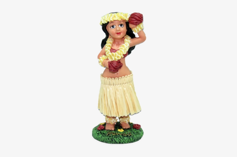 Hawaiian Dashboard Doll Miniature Girl With Uliuli, transparent png #1857044