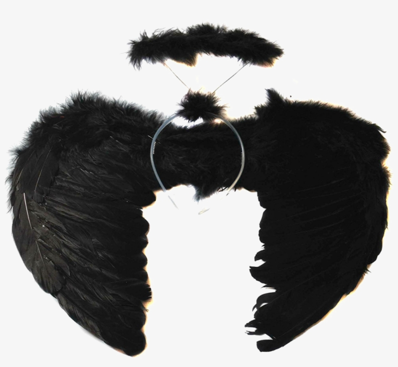 Perfect Black Angel Wings Transparent Image With Black - Black Angel Wings For Costumes, transparent png #1857735