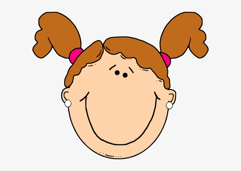 Small - Girl Face Clip Art, transparent png #1857959