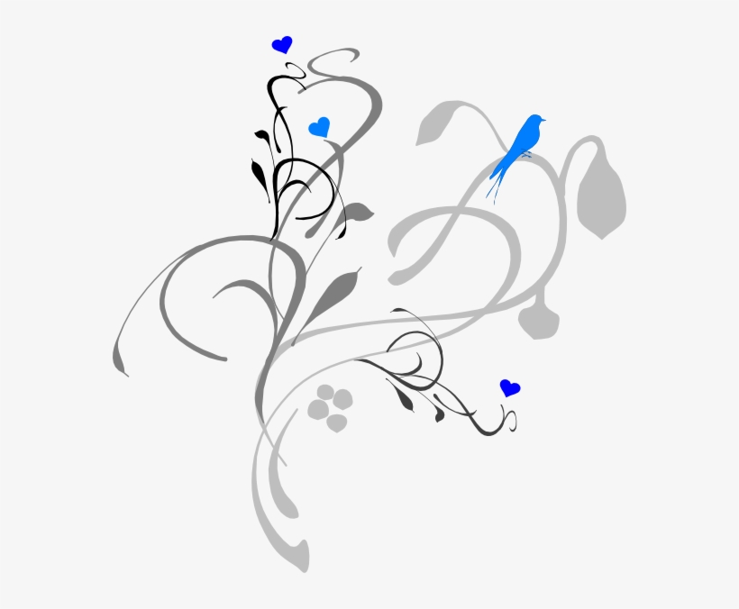 Bird On Grey Vine Clipart, transparent png #1858001