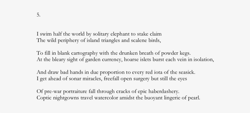 I Swim Half The World By Solitary Elephant To Stake - Document, transparent png #1858091