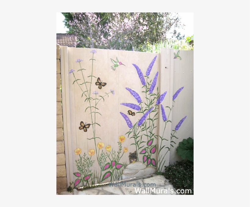 Mural Painted Outside - Garden Wall Mural Ideas, transparent png #1858146