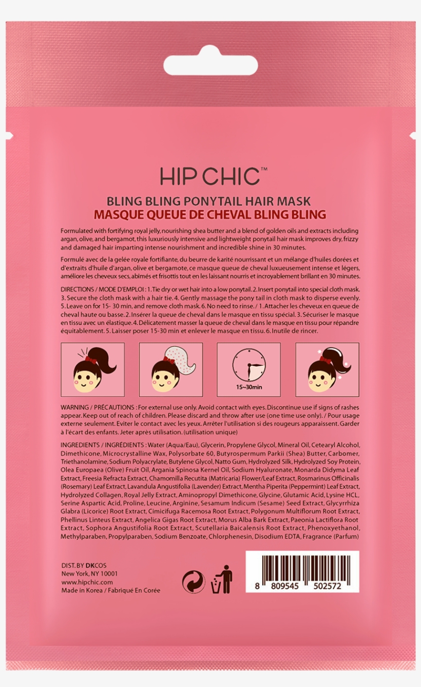 Bling Bling Ponytail Hair Mask - Rat, transparent png #1858169