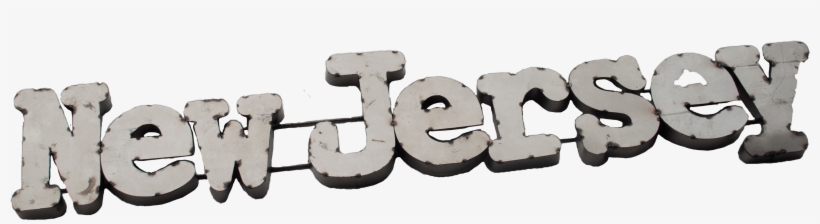 New Jersey Wall Sign - Chain, transparent png #1858193