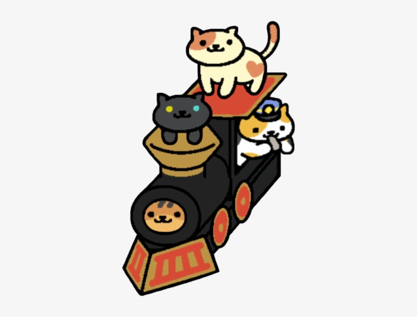 Neko Atsume Cats Png Asleep Face Down - Sassy Fran And Conductor Whiskers, transparent png #1858303