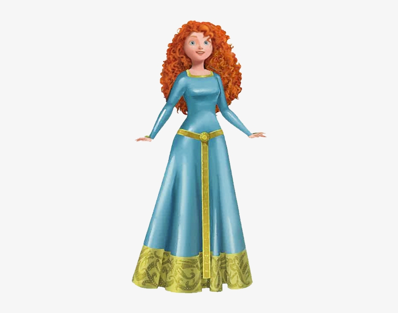 Meridablue 294×578 Pixels Disney Princess Merida, Brave - Princess Merida Blue Dress, transparent png #1858507