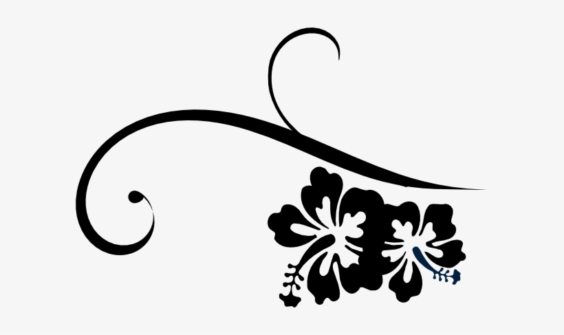 Hibiscus Swirl Clip Art - Hibiscus Clip Art, transparent png #1858601