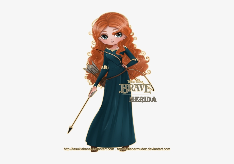 Merida Drawing Professional - Chibi Disney Princess Merida, transparent png #1859200